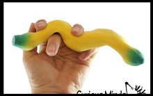 Load image into Gallery viewer, 1 Sand Filled Squishy Banana - Moldable Sensory, Stress
