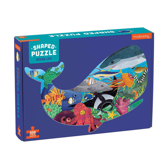 Whale Shaped Puzzle- Ocean Life