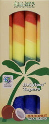 Drippless Rainbow Taper Candles