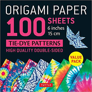 100 Sheets Origami Paper Tie-Dye Patterns by Tuttle Publishing
