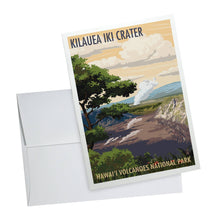 Load image into Gallery viewer, NOTECARD Kilauea Iki Hawaii Volcanoes National Park

