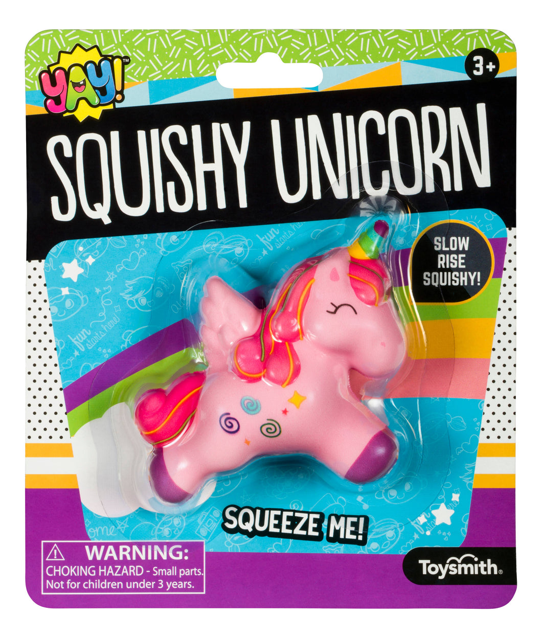 Yay! Toysmith Squishy Unicorn, Slow Rise Squishy, Fun Size