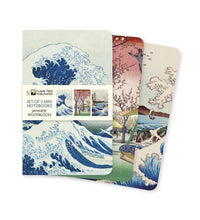 Load image into Gallery viewer, Japanese Woodblocks Set of 3 Mini Notebooks
