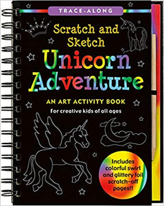 Unicorn Adventure Scratch and Sketch: An Art Activity Book for Creative Kids of All Ages by Lee Nemmers