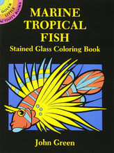 Load image into Gallery viewer, Little Activity Books Marine Tropical Fish Stained Glass Coloring Book by John Green
