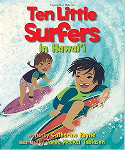 Ten Little Surfers In Hawaii by Catherine Payne
